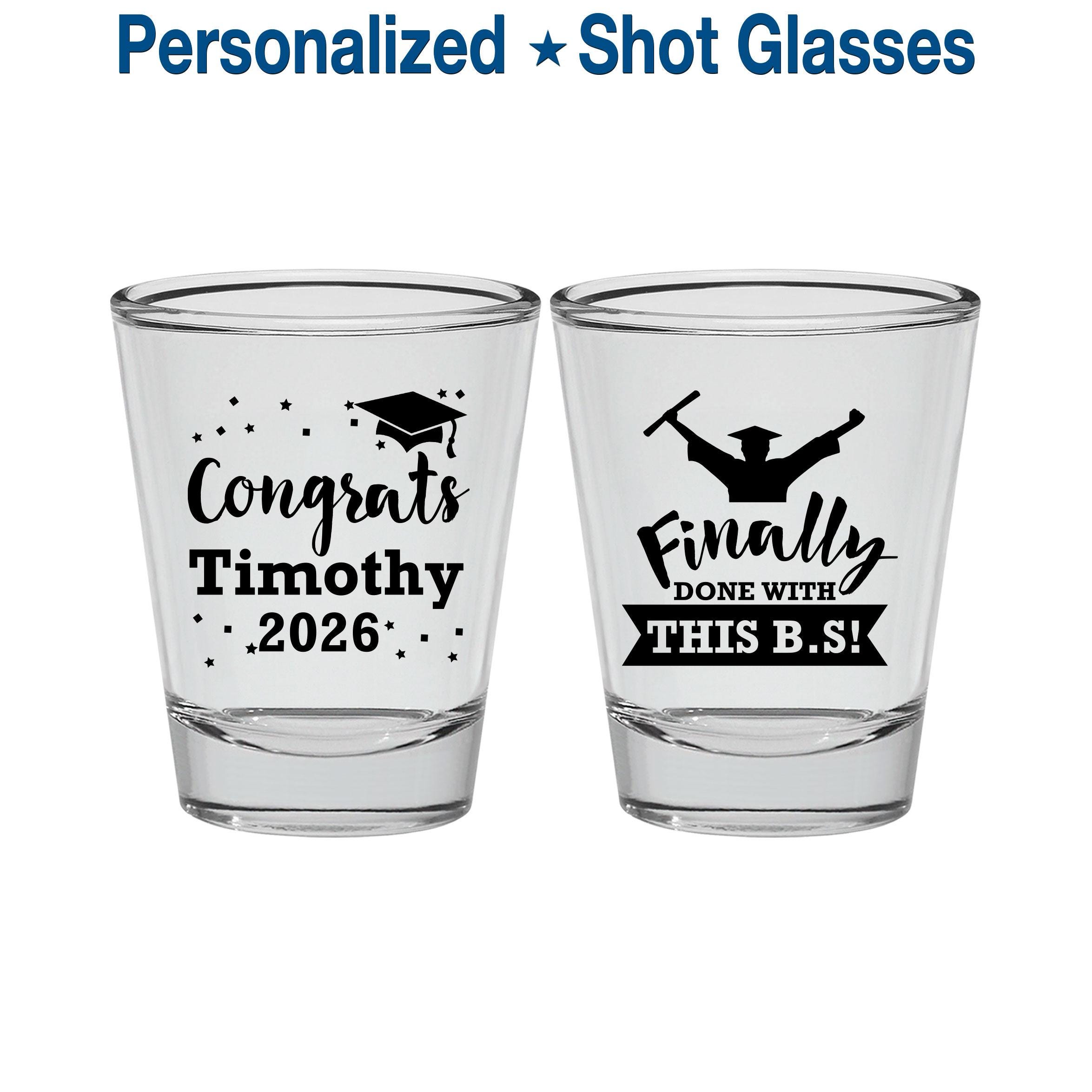 Graduation Shot Glasses, Graduation Favors, Grad Party Decor, High ...