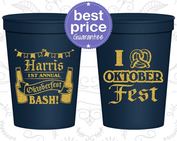 Oktoberfest Party Cups, Oktoberfest Favors, Oktoberfest Decorations, Oktoberfest Party Supplies, Oktoberfest Pretzel (240009) Il_570xn