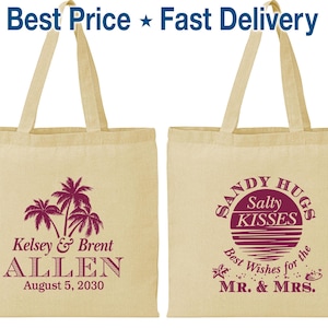 Wedding Welcome Bags, Tote Bags, Wedding Tote Bags, Personalized Tote Bags, Custom Tote Bags, Wedding Bags, Wedding Favor Bags | 625
