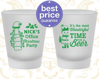 Christmas Shot Glass, Party Favors, Holiday Shot Glasses, Christmas Party Supplies, It’s the most wonderful time for a beer (280029)