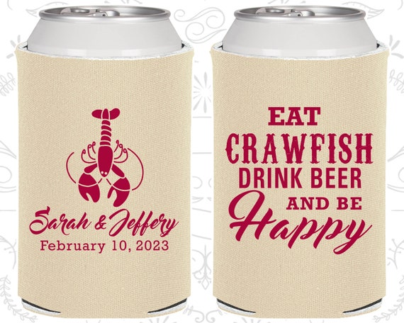 Eat Crawfish, Drink Beer, Be Happy, New Orleans Wedding Gift, Cajun Wedding Gift, Crawfish Boil, Crawfish Boil Party (335) Il_570xn