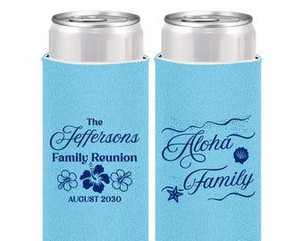 Family Reunion Favors, Family Reunion Can Coolers, Family Reunion Gift Ideas, Hawaii Family Reunion | 160032