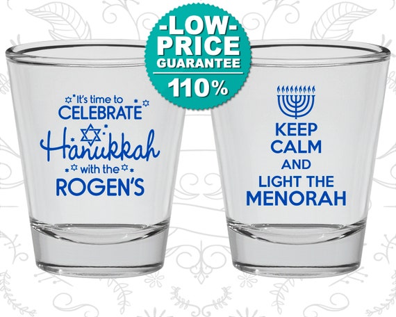 Hanukkah Shot Glasses Hanukkah Party Favors Hanukkah Decorations Hanukkah Gift Hanukkah Ideas Hanukkah Menorah 270013 By My Wedding Store Catch My Party