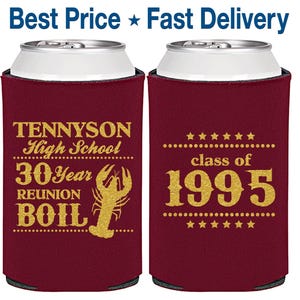 High School Reunion Gifts, Class of 1995 Reunion, 30 Year Reunion, Class Reunion Favors, College Reunion, Can Coolers | 140027