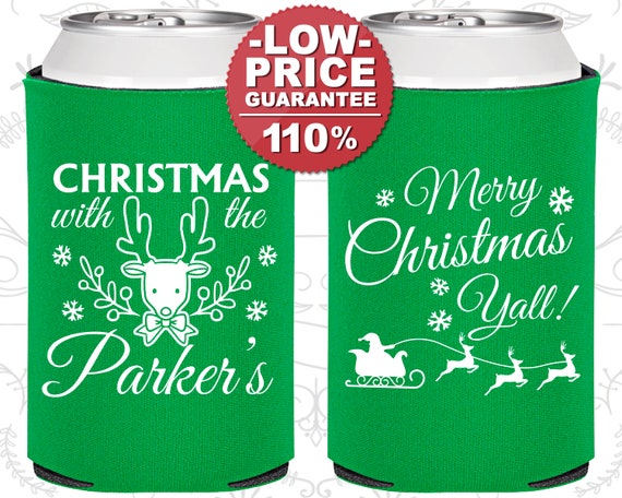 Christmas Party Favors, Christmas Can Cooler, Holiday Party, Christmas Office Party Favors, Merry Christmas Yall (280005) Il_570xn