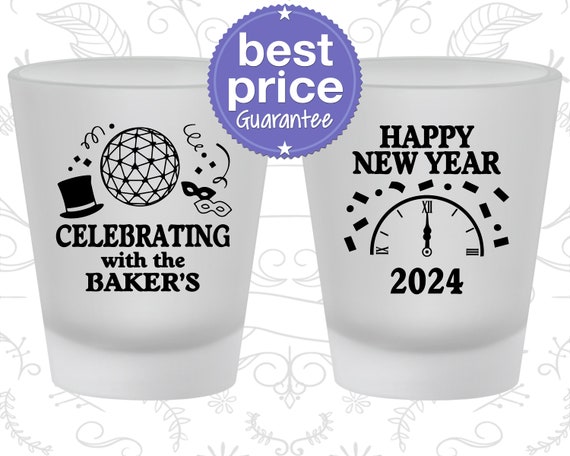 New Years Shot Glass, New Years Eve Party Favors, New Years Eve Gifts, Happy New Year (170010) Il_570xn