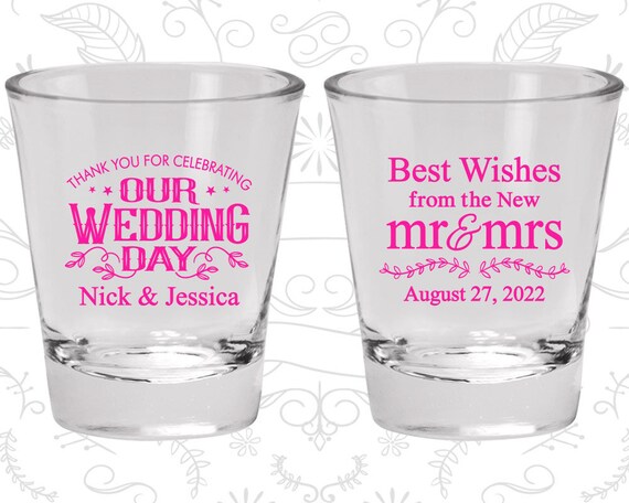 Shot Glasses, Personalized Shot Glasses, Shot Glasses Wedding, Shot Glass, Custom Shot Glasses, Wedding Favor Shot Glasses (C550) Il_570xn