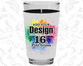 Full Color Pint Glass Sleeve, Sublimation Glass Sleeve, Photo Printing Full Color Photo Sublimation Full Color Logo, 16 oz Il_170x135