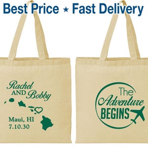 Custom Tote Bags, Tote Bags, Wedding Tote Bags, Personalized Tote Bags, Wedding Welcome Bags, Wedding Bags, Wedding Favor Bags | 278
