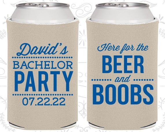Beer and Boobs, Personalized Bachelor Party Favors, Strip Club Bachelor Party, Bachelor Party Gifts (C40027) Il_570xn
