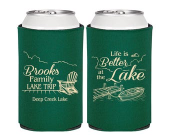 Family Gathering, Vacation Can Coolers, Lake House Gifts, Lake Vacation, Family Lake House, Life is better at the Lake | 180012