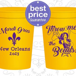 Mardi Gras Plastic Cups, Mardi Gras Favors, Mardi Gras Items, Mardi Gras Parade, Fleur De Lis | 190008