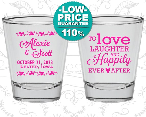 Custom Shot Glasses, Shot Glasses, Shot Glass, Wedding Favors, Wedding Shot Glasses, Personalized Shot Glasses, Custom Shot Glass (C32) Il_570xn