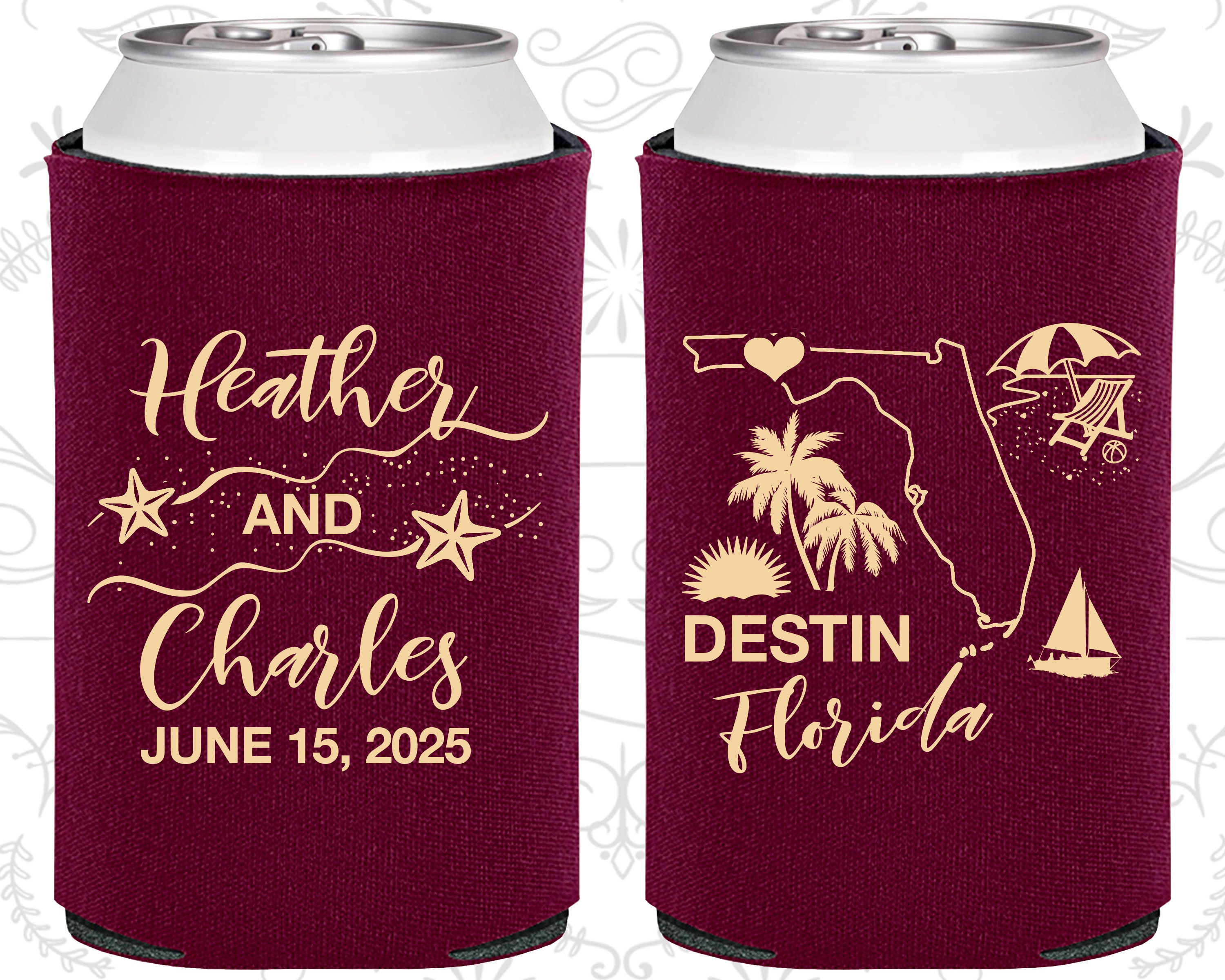 Florida Wedding Gifts Coolies Destination Wedding Favors Etsy