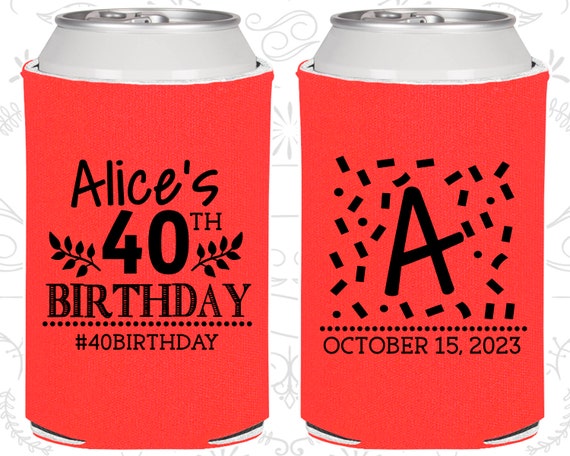 40th Birthday, 40th Birthday Favors, Promotional Birthday Party Gifts, Monogram Birthday Favors (20258) Il_570xn