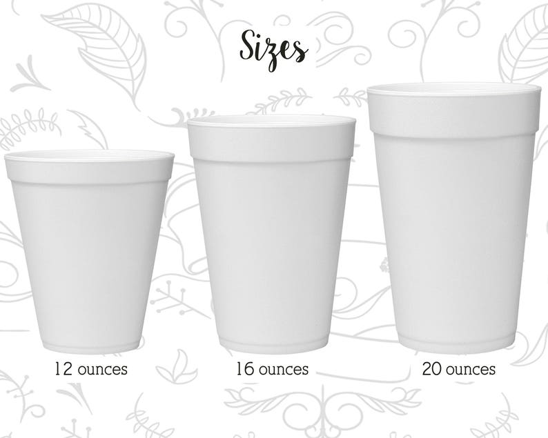 210 Hot Air Balloon Wedding Love Wedding Foam Cups Love is in the Air Wedding Styrofoam Cups