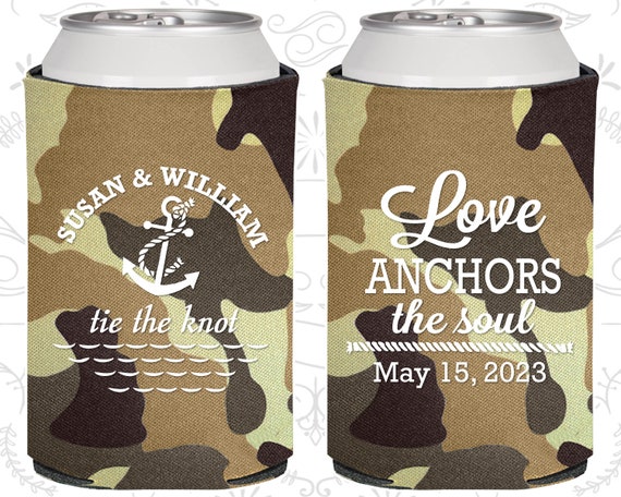 Love Anchor the Soul, Wedding, Anchor Wedding Favors, Nautical Wedding Favors, Cheap Can Coolers (98) Il_570xn