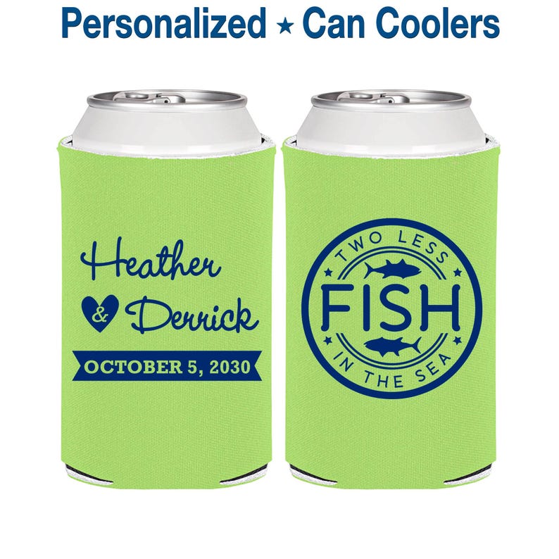 Wedding Favors, Custom Wedding Favors, Personalized Can Cooler, Wedding Reception, Favors for Wedding | 420 image 1