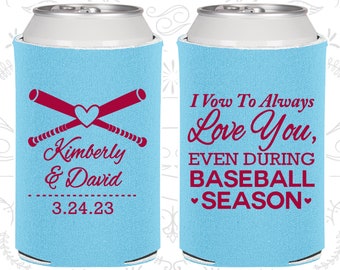 I Vow to Always Love You, Even During Baseball Season, Personalized Wedding Favors, Baseball Wedding Favors, Sports Wedding Favors (301)