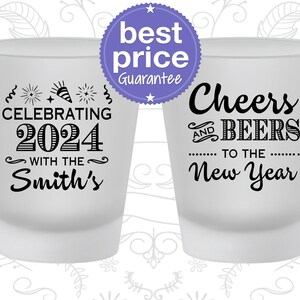 New Years Shot Glass, New Years Eve Party Favors, NYE Favors, Cheers to the New Year | 170023