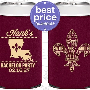 Mardi Gras Bachelor Party, Printed Bachelor Party Items, New Orleans Bachelor Party, Nola Bachelor Party, Bachelor Party Gifts | 40074