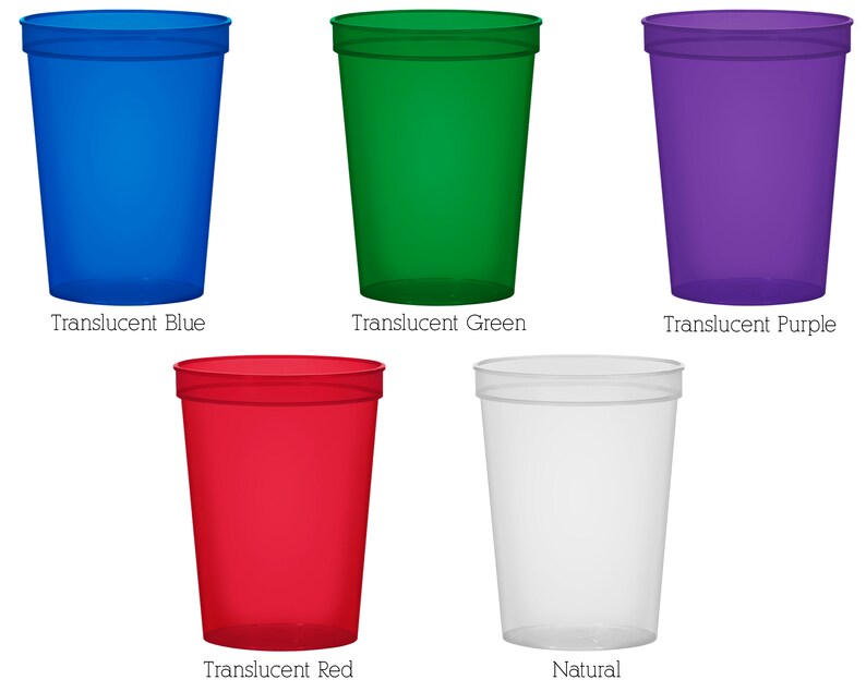 Wedding Cups Wedding Favors Plastic Cups Personalized Cups Hockey Wedding Custom Plastic Cups Custom Wedding Cups C312 Stadium Cups