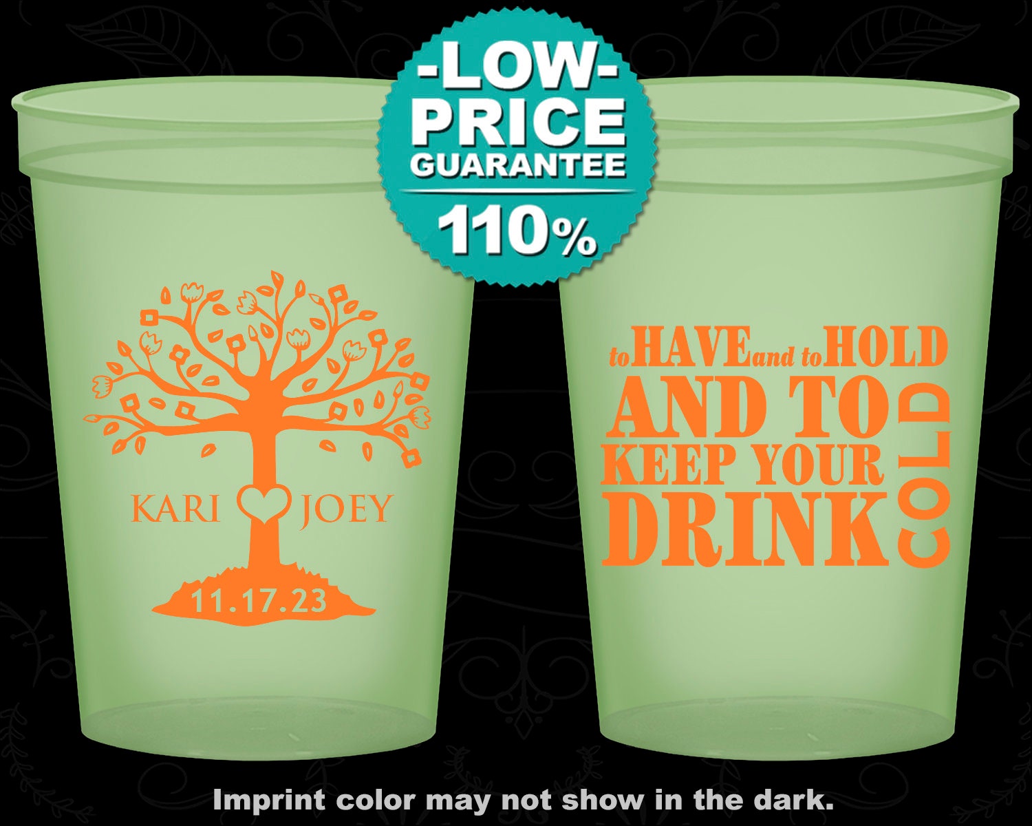 Glow in the Dark Cups Glow Cups Personalized Glow in the Etsy