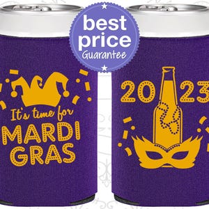 Mardi Gras Party Favors, Mardi Gras Can Cooler, Mardi Gras Items, Mardi Gras Parade, New Orleans Mardi Gras | 190003
