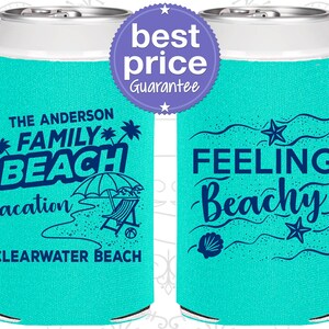 Family Gathering, Vacation Can Coolers, Family Vacation Favors, Family Beach Vacation, Summer Vacation, Feeling Beachy | 180002