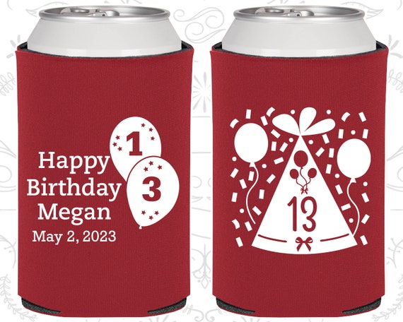 13th Birthday, 13th Birthday Favors, Imprinted Birthday Favors,Happy