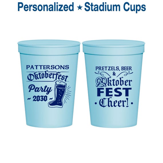 Oktoberfest Cups, Oktoberfest Party Favors, Oktoberfest Decor, Oktoberfest Gift, Oktoberfest Pretzel | 240001