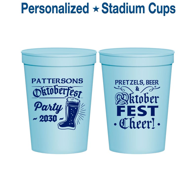 Oktoberfest Cups, Oktoberfest Party Favors, Oktoberfest Decor, Oktoberfest Gift, Oktoberfest Pretzel | 240001 bild 1
