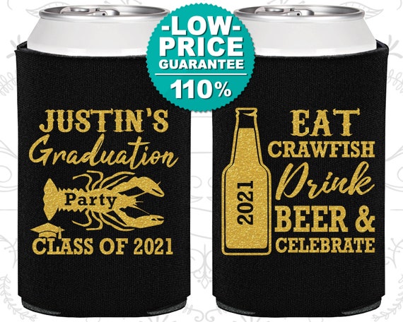 Graduation Party Favors, Graduation Can Cooler, Grad Gifts, College Graduation Favors, Class of 2021 Gift, Graduation Crawish Boil (130000) Il_570xn