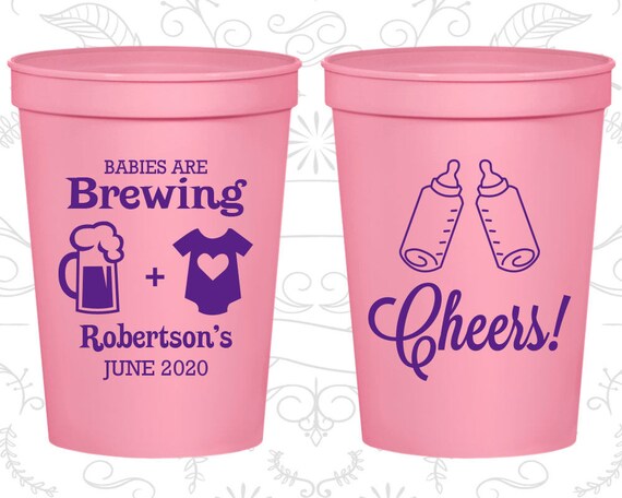 baby shower cups favors