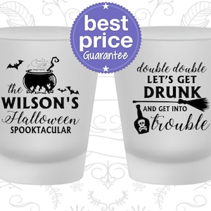 Halloween Shot Glass, Halloween Favors, Personalized Halloween, Halloween Party Decorations, Spooktacular | 250011