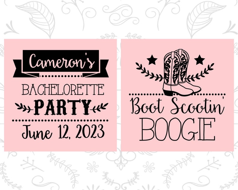 Boot Scootin Boogie Bachelorette Party Ideas Cowgirl Etsy