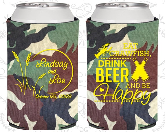 Eat Crawfish, Drink Beer and Be Happy, Personalized Favors, Crawfish Boil, Nola Wedding Favors, Crawfish Party,Crawfish Boil Party (583) Il_570xn