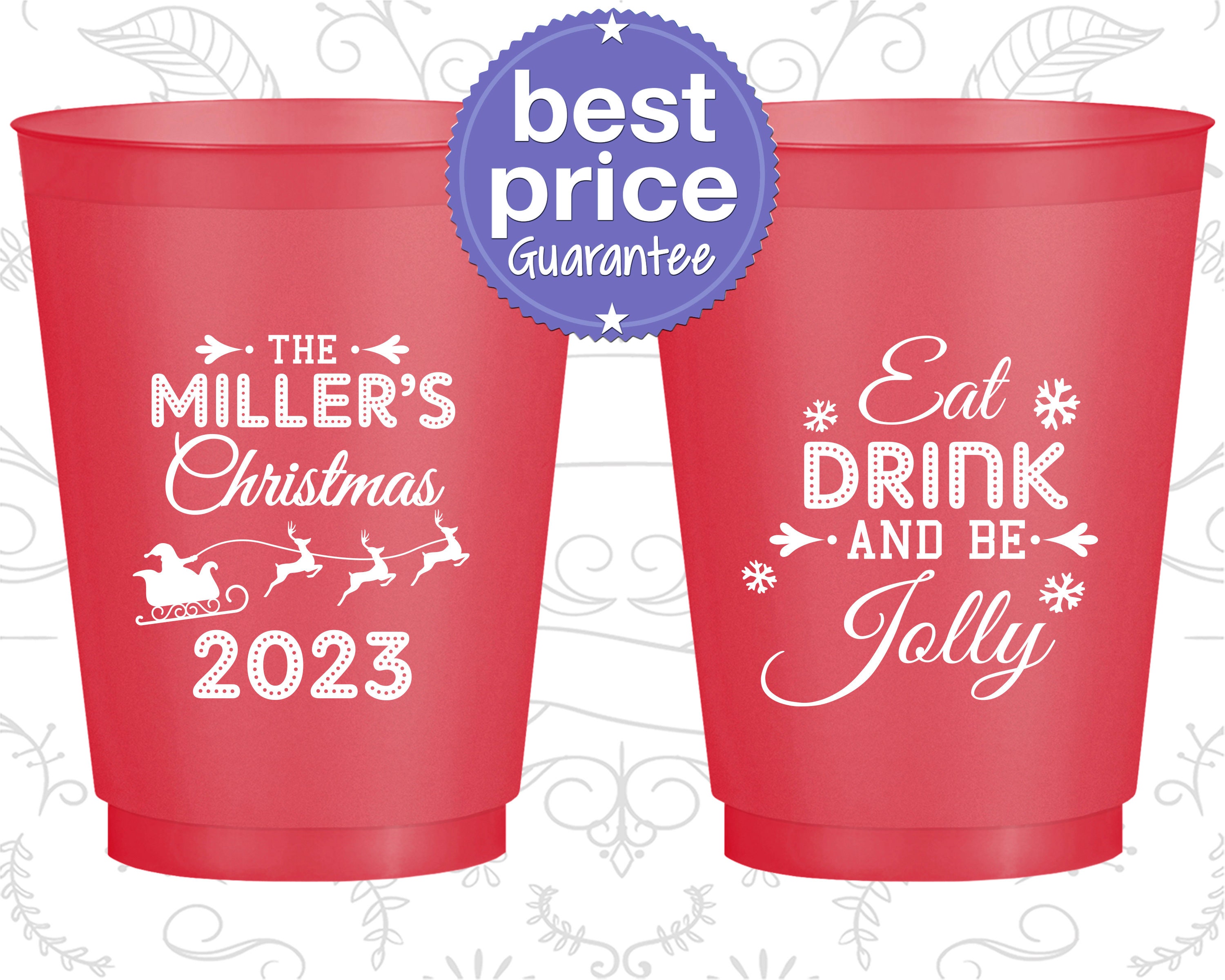 Frost Flex Cups, Set of 10 - Merry Christmas Y'all! – She She Boutique