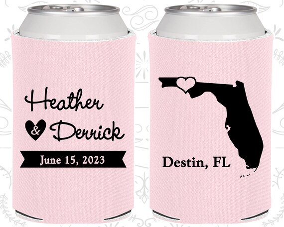 Florida Wedding Favors Coolies Destination Wedding Gift State