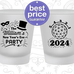 New Years Shot Glasses, New Years Party Favors, NYE Party Favors, New Years Ball | 170005