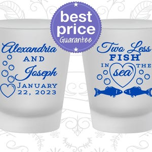 Custom Shot Glass, Frosted Shot Glass, Frosted Shot Glasses, Custom Shot Glasses, Personalized Shot Glasses, Wedding Shot Glasses | 259