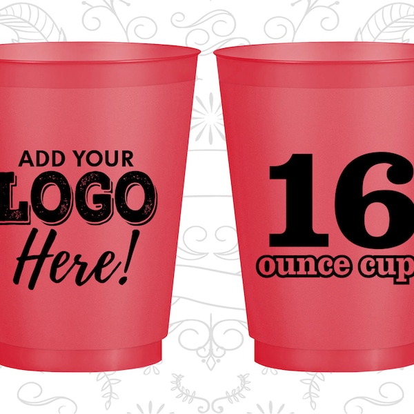 Frosted Cups, Shatterproof Cups, Frost Flex Cups, Frosted Plastic Cups, Personalized Frosted Cups, Custom Frosted Cups, 16 oz Plastic Cups