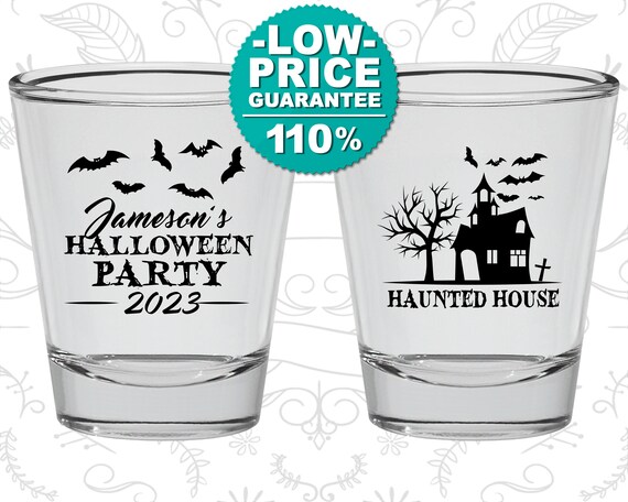 Halloween Shot Glasses, Halloween Party Favors, Custom Halloween, Halloween Decorations, Haunted House, Halloween Bats (250006) Il_570xn