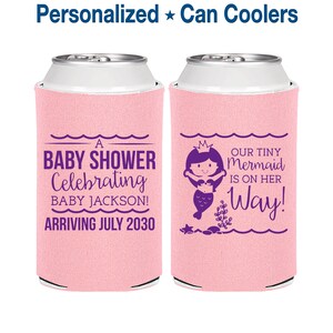 Mermaid Baby Shower, Baby Shower Decorations, Tiny Mermaid Baby Shower, Baby Shower Can Coolers, Baby Shower Supplies | 90046