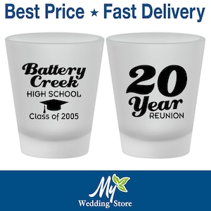 High School Reunion Gifts, Class of 2005 Reunion, 20 Year Reunion, Class Reunion Shot Glass, College Reunion, Reunion Decor | 140016