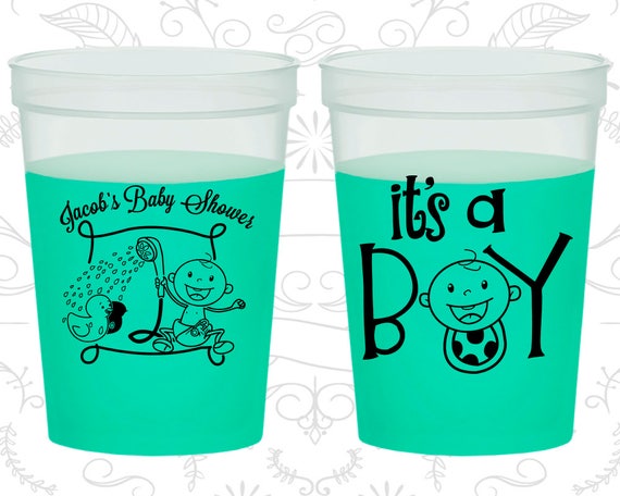 It’s a Boy Baby Shower, Baby Shower Mood Cups, Blue Baby Shower, Boy Baby Shower, Baby Shower Color Changing Cups (90076) Il_570xn
