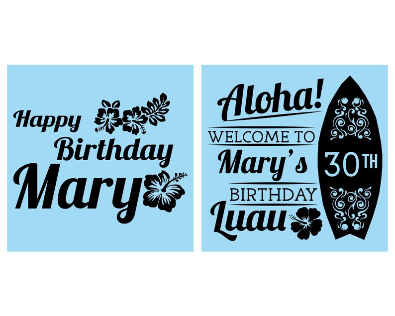 30th Birthday Color Changing Cups, Luau Birthday, Aloha Birthday, Birthday Color Change Cup | 20136 image 2