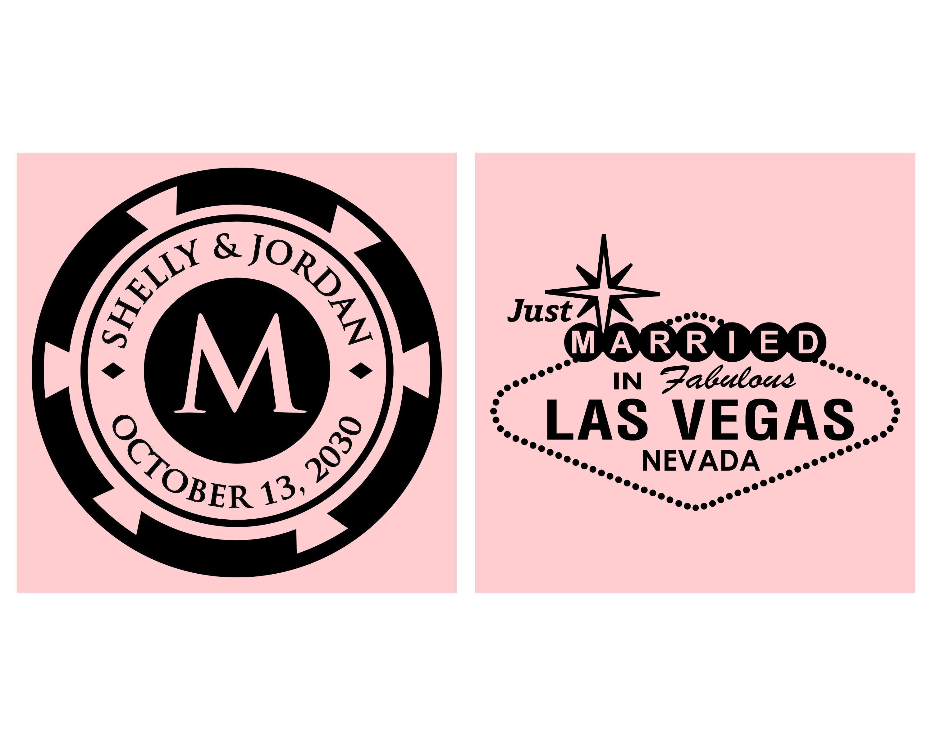 Las Vegas Wedding Favors, Personalized Wedding, Just Married Gifts ...
