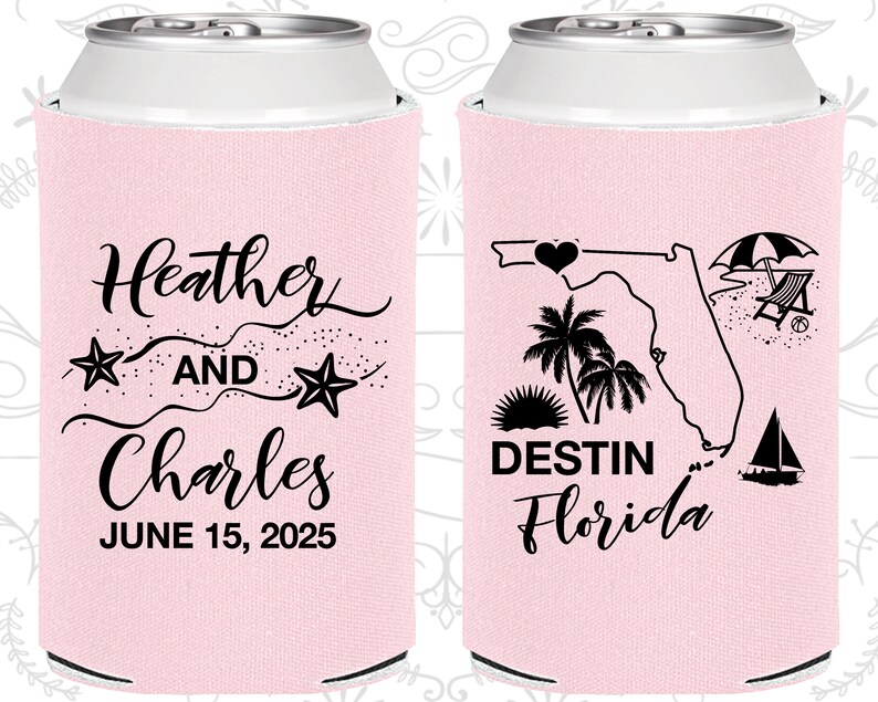 Florida Wedding Favors Coolies Destination Wedding Gift Etsy
