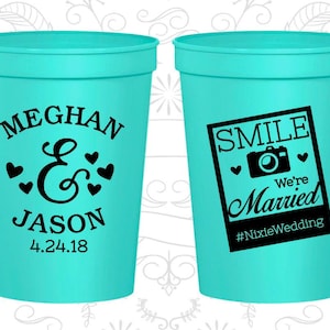 Neon Orange Stadium Cups, Neon Orange Cups, Neon Orange Party Cups, Neon Wedding Cups | 360